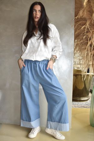 Juno Soft Stretch Crop Cuff Jean Light /40